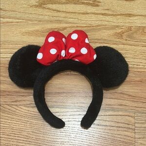 Minnie Mouse Ears Headband with Red Polka Dot Bow Disney